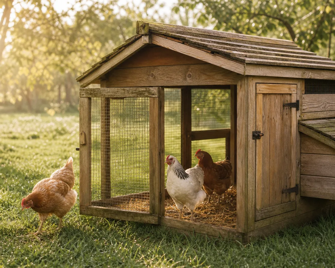 Des poulaillers pensés pour quelques poules au jardin