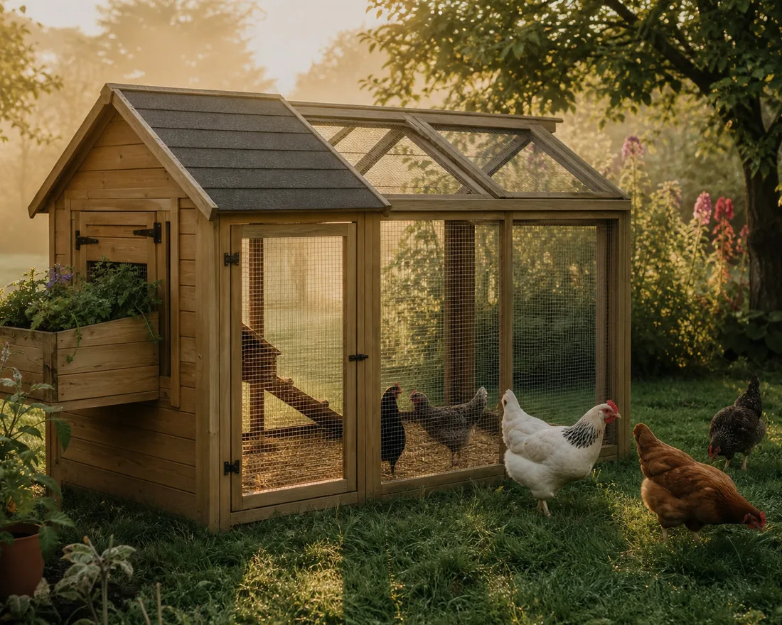 Des poulaillers pensés pour le jardin