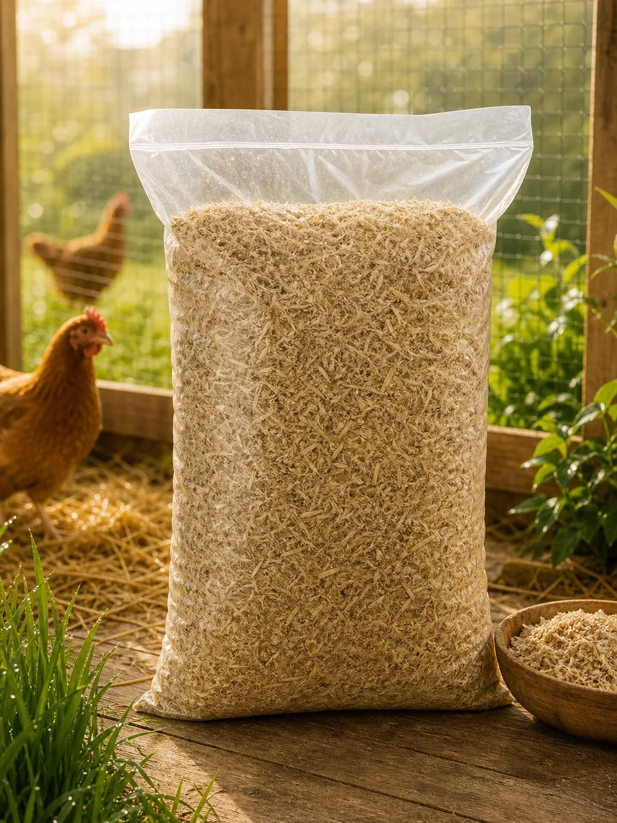 Sac de litière de chanvre pour poulailler